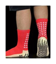 Athletic Football Socks for Men & Women – Grip, Comfort & Performance - Red - Image 7