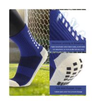 Best Athletic Football Socks for Men & Women – Grip, Comfort & Performance - Navy - Image 3