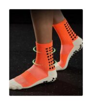 Best Athletic Football Socks for Men & Women – Grip, Comfort & Performance - Orange - Image 3