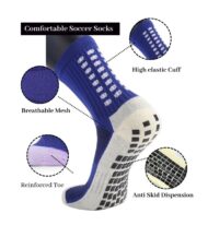 Best Athletic Football Socks for Men & Women – Grip, Comfort & Performance - Navy - Image 2
