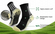 Best Athletic Football Socks for Men & Women – Grip, Comfort & Performance - Orange - Image 4