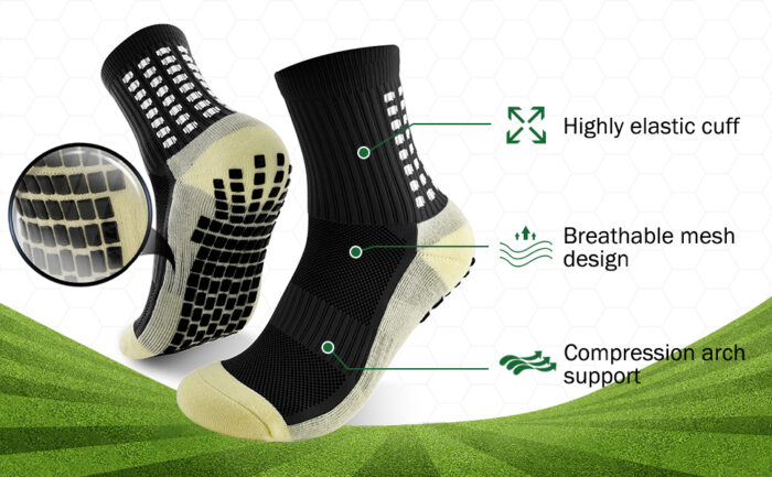 Best Athletic Football Socks for Men & Women – Grip, Comfort & Performance - Orange - Image 4