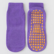 Anti Bacterial Anti-Skid Yoga Regular Socks For Women|Made With Bamboo And Spandex For Yoga/Pilates/Dance/Ballet|Women Yoga Socks For Barefoot Workout Purple