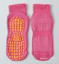 Anti Bacterial Anti-Skid Yoga Regular Socks For Women|Made With Bamboo And Spandex For Yoga/Pilates/Dance/Ballet|Women Yoga Socks For Barefoot Workout pink