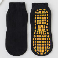 Anti Bacterial Anti-Skid Yoga Regular Socks For Women|Made With Bamboo And Spandex For Yoga/Pilates/Dance/Ballet|Women Yoga Socks For Barefoot Workout Black