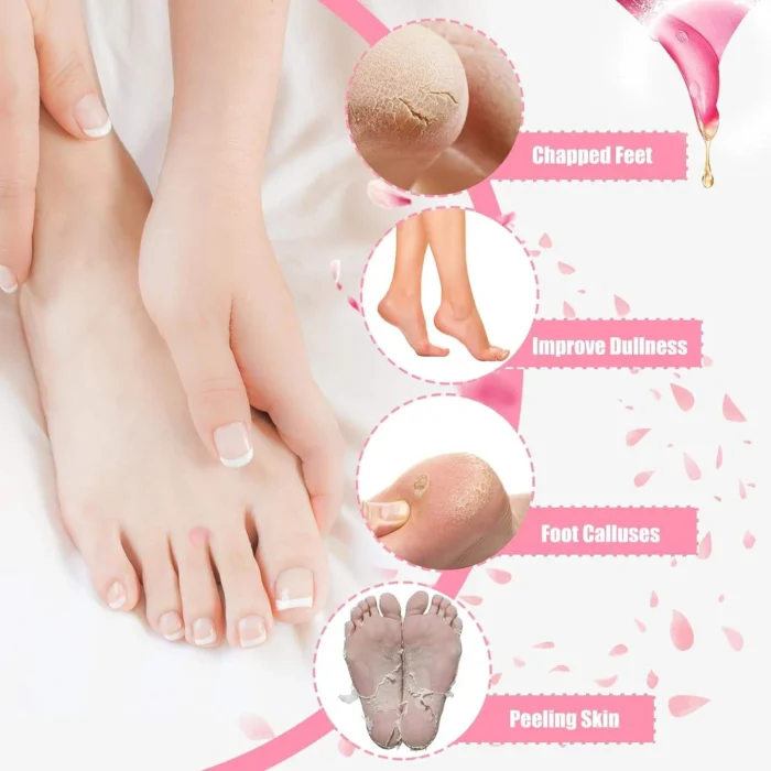 Spa Gel Socks for Women and Men – Moisturizing and Repairing Silicone Socks for Cracked Heels, Dry Feet, and Callus Removal | Jojoba Oil, Vitamin E, Olive Oil Infused | Washable and Reusable | One Size Fits All
