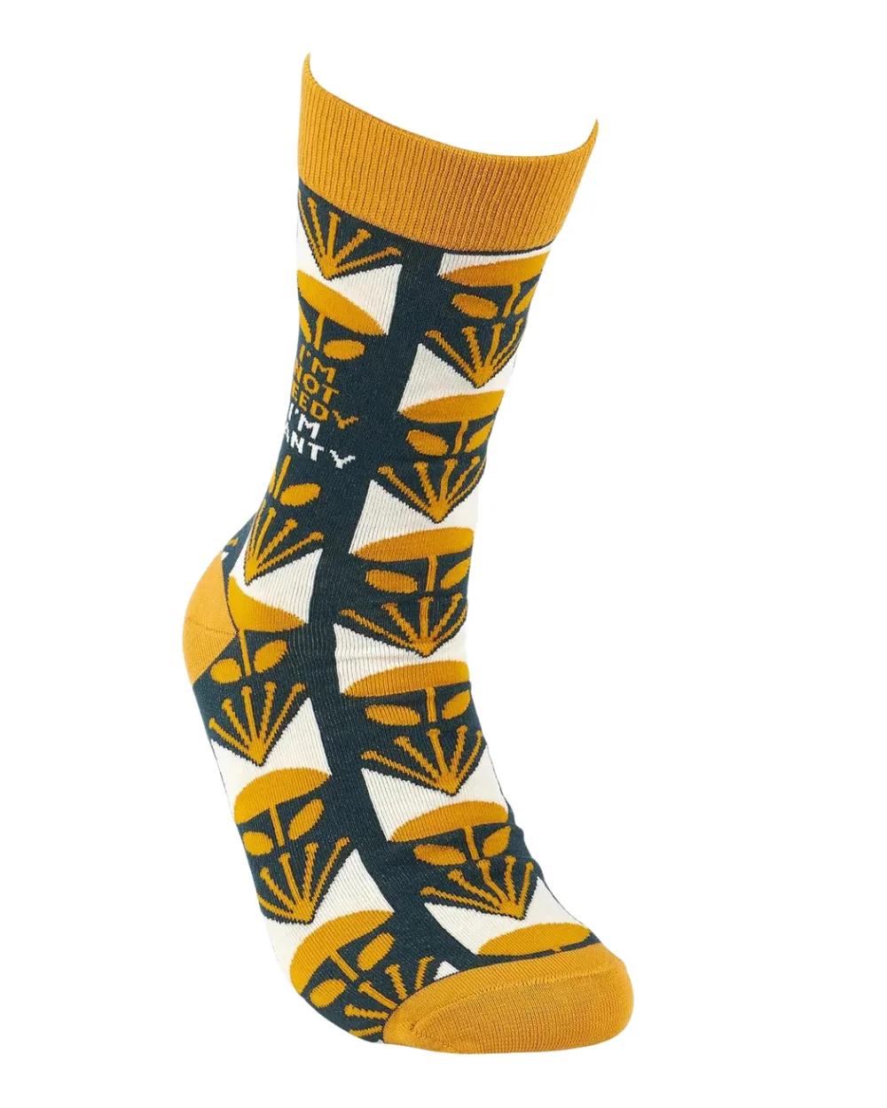 Treat your feet to a pair of "I'm Not Needy" socks! These quirky socks are not only comfortable, but also feature funny sayings that will keep you smiling. So forget being needy, embrace your "wanty" side with these playful socks.